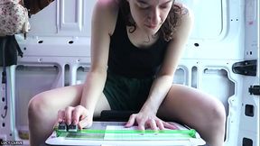 Crafty Vanlifer Collates Stickers Hand Fetish ASMR