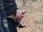 Show my cock in the forrest