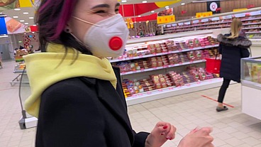 Real Risky Sex in Man's Toilet - Public Agent PickUp Student in Walmart to Quick Fuck / Kisscat