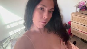 French Pegging - POV Hot Wife Sucks Husband's Cock Then Pounds His Ass Hard with Deep Strapon Thrusts