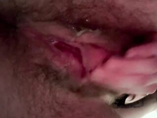 Trickling Moist Curly Cunt Close Up ftm Fingering
