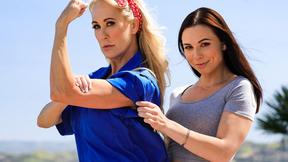”Lesbian Mechanic Loves Her Boss' Sexy Wifey”