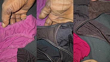 Pre Cum On Wife Pussy Stain Panties