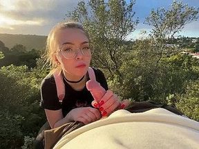 Strangers Join Us for a Public Blowjob