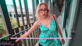 18 babe's first date in mall ends doggy & cum mouth with an agent