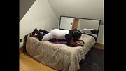 white & black wetsuit humps spiderman