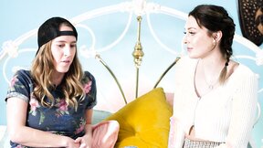 Cadence Lux and Charlotte Sins licking with vigorous energy