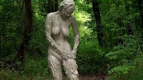 Teen Annabelle Pync messy in bubbling mud
