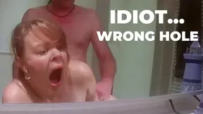 Whore MILF Gets Aggressive when Cock Destroys Her Gaping Ass