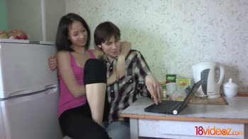 Skinny Brunette Teen (18+)'s Wild Rodeo