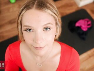 Fit18 - Becky Summer - 103lbs - I Creampie Short Blue Eye Golden-haired Teen In Leotard