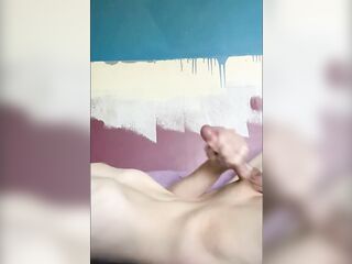 Trans angel plays with herself