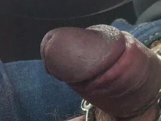 Driving With My Soft Caged Weenie Out In Public And Trickling Pre Cum! See My Rod Wiggle!