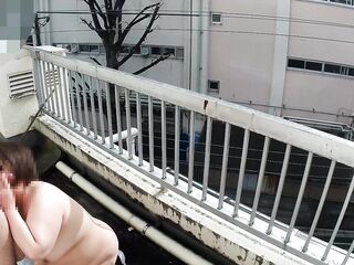 【オフパコ】【人生終了】ベランダでめっちゃ締まりのいい人間オナホールと撮ったハメ撮り【フェラ】(撮影日：2025/12/21)【2025-No79】カメラC