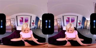 BaDoinkVR Nympho Stepsister Zazie Skymm Caught Masturbating And Fucked