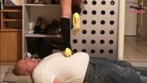 Sexy chick trampling