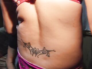 hooked up and screw in a trio inside a caravan