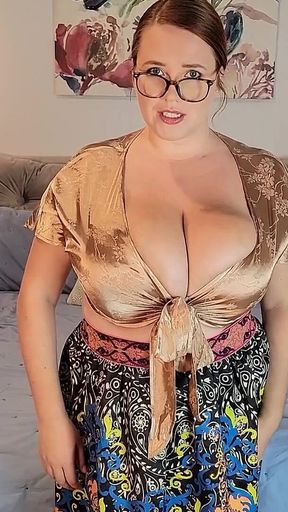 Stepson Uses Controller on His Busty Prude Stepmom
