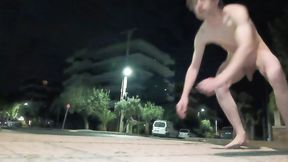 Walking naked in public