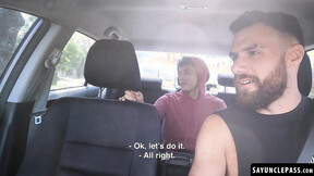Horny Rodrigo El Santo fucks his very familiar passenger Sebas Gold
