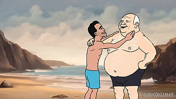 Velho arrotando na cara do Twink