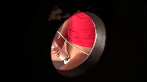 But she didn'_t imagine she would be so lucky as to see a big black dick pop through the...