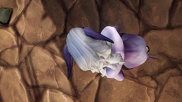 Draenei Grinding on a Pole in broad Daylight - Warcraft Porn Parody