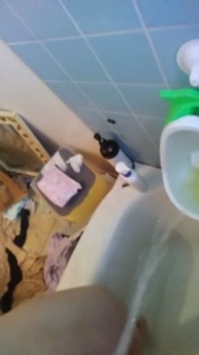 Hairy PinkMoonLust PEES HARD Standing into Boy Potty Training Nasty Dirty Hot Pee Urine Male Urinal