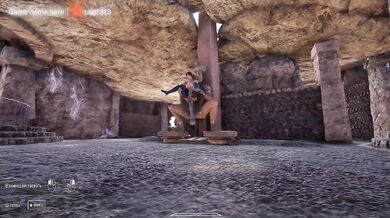 Lara Croft’s cave got plowed raw in this bdsm threesome