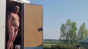 Trailer trash jerking for traffic