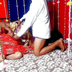 Real village wedding night, Indian newly married bride&#039;s first time hardcore sex HQ XDESI.