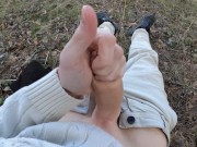 Outdoor jerk off | Hyper smooth slowmotion 240fps | Johann Wood