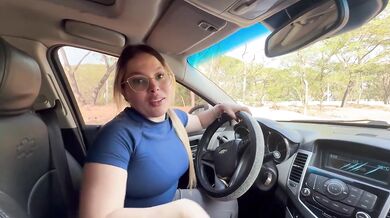 first driving lesson ends with her big ass stuffed full of cum