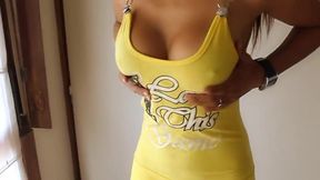 Busty Amateur Latina Mary Playing Her Boobs and Baseball Ball Inside Her Pussy