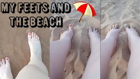 My feets and the beach