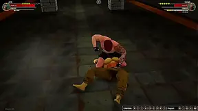 Jericho Clashes With Georgia Barefoot in Steamy 3D Hentai Duel