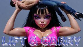 Shoulder Carry Domination: Powerful Lift, Parade & Hard Ride - Strong Mommy Hoists You Over Her Shoulder Like a Toy Then Pins & Rides You Raw After Parading You Helpless