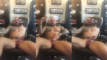 Jason Collins cigar smoking with a raging hard-on!