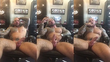 Jason Collins cigar smoking with a raging hard-on!