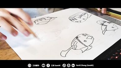 手繪日常 & 上個貼圖 | 拜託拜託~感謝感謝~ | 三米 SamMi