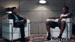 Interview with baller Deep Dic turns to ball sucking and anal pounding