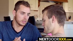 NextDoorXXX.com - Bearded homo barebacks his injured friend with care