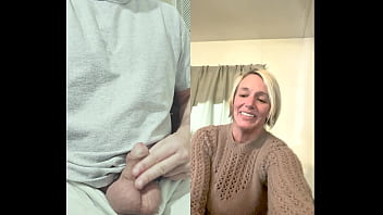 42yr old milf sees ballbusting for the first time