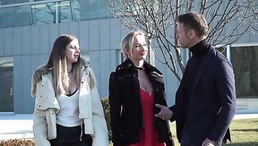 Torrid UK beauty Stella Cox doesn't mind sharing fat cock of Rocco Siffredi