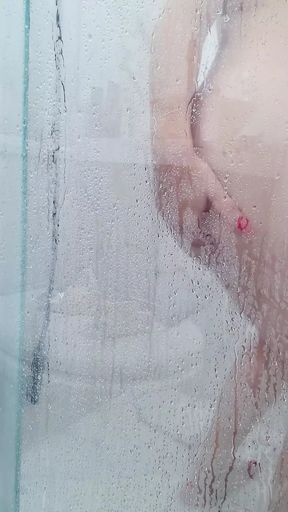 hot in the shower, I didn't know I was recording