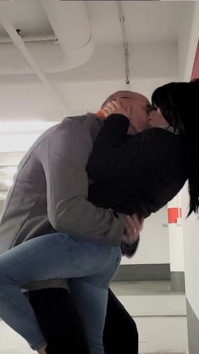 Jeans Walk and Sex in Parking Garage