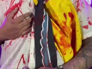 Masturbating and cumming in my horror cosplay