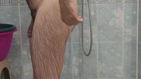 Shower in bathroom my stepdad