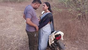 Desi Indian Marathi Kavita Bhabhi Fuck in Doggy Style in Forest