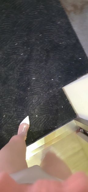 Walk Out of the Room Wearing Only Underwear and High Heels